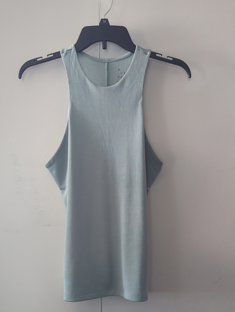 a new day Sleeveless Ribbed Mini Dress in Sage Green